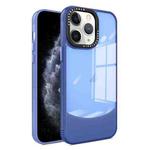 For iPhone 11 Pro Max Two-color High Transparency Skin Feel TPU Phone Case(Blue)