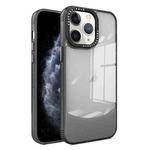 For iPhone 11 Pro Max Two-color High Transparency Skin Feel TPU Phone Case(Black)