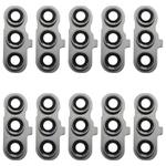 For Samsung Galaxy S23 FE SM-S711B 10pcs Original Rear Camera Lens Cover(Black)