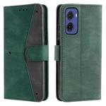 For Motorola Moto G05 Nail Skin Feel Stitching Calf Texture Leather Phone Case(Green)