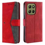 For Motorola Moto G15 Nail Skin Feel Stitching Calf Texture Leather Phone Case(Red)