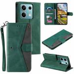 For Motorola Edge 60 Fusion Nail Skin Feel Stitching Calf Texture Leather Phone Case(Green)