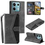 For Motorola Edge 60 Fusion Nail Skin Feel Stitching Calf Texture Leather Phone Case(Grey)