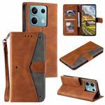 For Motorola Edge 60 Fusion Nail Skin Feel Stitching Calf Texture Leather Phone Case(Brown)