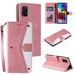 For Honor 200 Lite Nail Skin Feel Stitching Calf Texture Leather Phone Case(Rose Gold)