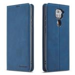 For Xiaomi Redmi Note 9 Forwenw Dream Series Oil Edge Strong Magnetism Horizontal Flip Leather Case with Holder & Card Slots & Wallet & Photo Frame(Blue)