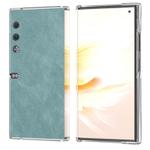 For Honor V Purse PU Leather Transparent Edge Phone Case(Light Blue)