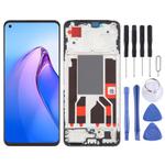 For OPPO Reno8 4G OLED LCD Screen Digitizer Full Assembly with Frame