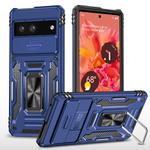 For Google Pixel 9/9 Pro Armor PC + TPU Camera Shield Phone Case(Navy Blue)