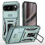 For Google Pixel 10 / 10 Pro Armor PC + TPU Camera Shield Phone Case(Alpine Green)