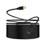 USB 3.0 Female To USB 3.0 Male PVC Cable, Length:2m(Black)