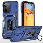 For Xiaomi Poco C65/Redmi 13C Armor PC + TPU Camera Shield Phone Case(Navy Blue)