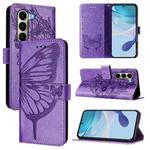 For itel A95 5G Embossed Butterfly Leather Phone Case(Light Purple)