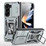 For Samsung Galaxy Z Fold6 5G Armor PC + TPU Camera Shield Phone Case(Grey)