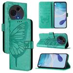 For TCL 60 NxtPaper Embossed Butterfly Leather Phone Case(Green)