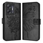 For Infinix Hot 30 5G Embossed Butterfly Leather Phone Case(Black)