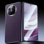 For Huawei Mate X5 Magnetic Carbon Fiber Ultra-thin Shockproof Phone Case(Purple)