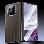 For Huawei Mate X5 Magnetic Carbon Fiber Ultra-thin Shockproof Phone Case(Brown)