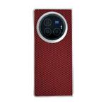 For vivo X Fold3 Kevlar Carbon Fiber Ultra-thin Shockproof Phone Case(Red)