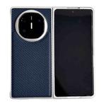 For Huawei Mate X6 Kevlar Carbon Fiber Ultra-thin Shockproof Phone Case(Dark Blue)