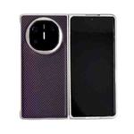 For Huawei Mate X6 Kevlar Carbon Fiber Ultra-thin Shockproof Phone Case(Purple)