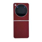 For ZTE nubia Flip Kevlar Carbon Fiber Ultra-thin Shockproof Phone Case(Red)