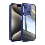 For iPhone 15 Acrylic Hybrid TPU Armor Shockproof Phone Case(Blue)