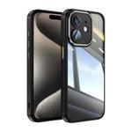 For iPhone 12 Acrylic Hybrid TPU Armor Shockproof Phone Case(Black)