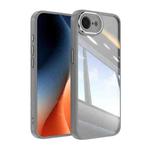 For iPhone 16e Acrylic Hybrid TPU Armor Shockproof Phone Case(Grey)