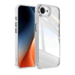 For iPhone 16e Acrylic Hybrid TPU Armor Shockproof Phone Case(Transparent)