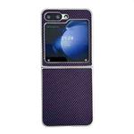 For Samsung Galaxy Z Flip5 Kevlar Carbon Fiber Ultra-thin Shockproof Phone Case(Purple)