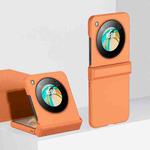 For ZTE nubia Flip 3 in 1 Skin Feel PC Phone Case(Orange)