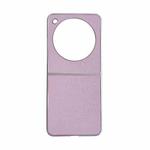 For ZTE nubia Flip Pearlescent Paint Solid Color Leather Texture Phone Case(Pink)