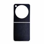 For ZTE nubia Flip Pearlescent Paint Solid Color Leather Texture Phone Case(Black)