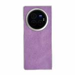 For vivo X Fold3 Pro Skin Feel Leather Texture Pearlescent Paint Shockproof Phone Case(Purple)