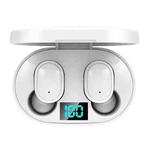 E6S LED Display TWS Wireless Bluetooth Earphone(White)