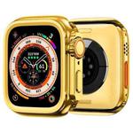 For Apple Watch Series 6 / 5 / 4 / SE 44mm Change to Ultra 49mm Alloy Watch Case(Gold)