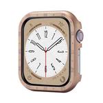 For Apple Watch Series 6 / 5 / 4 / SE 44mm Aluminum Alloy Watch Frame Case(Rose Gold)