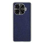 For vivo Y200 GT Silver Edge Cross Texture PU Leather Phone Case(Sapphire Blue)