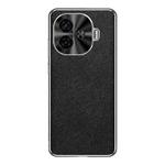 For vivo Y200 GT Silver Edge Cross Texture PU Leather Phone Case(Black)