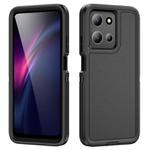 For Motorola Moto G 5G 2025 Life Waterproof Rugged PC + Silicone Phone Case(Black)