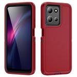 For Motorola Moto G 5G 2025 Life Waterproof Rugged PC + Silicone Phone Case(Red + Black)