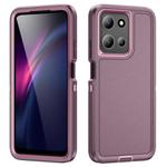 For Motorola Moto G 5G 2025 Life Waterproof Rugged PC + Silicone Phone Case(Purple + Pink)