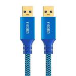 Printer / Hard Disk USB 3.0 Male to Male Connector Cable, Length:0.3m(Blue)