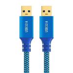 Printer / Hard Disk USB 3.0 Male to Male Connector Cable, Length:1m(Blue)