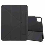 For iPad Pro 13 2024 Y-Shape Double-sided Clip Magnetic Smart Tablet Case(Black)