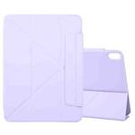 For iPad Air 11 2024 Y-Shape Double-sided Clip Magnetic Smart Tablet Case(Purple)