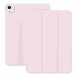 For iPad Air 13 2024 / Pro 12.9 2022/2021 Ultra-thin Double-sided Clip Magnetic Smart Tablet Case(Pink)