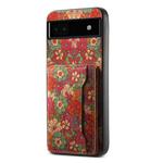 For Google Pixel 6a Card Slot Holder Phone Case(Summer Red)