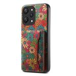For Xiaomi Redmi 12 Card Slot Holder Phone Case(Spring Green)